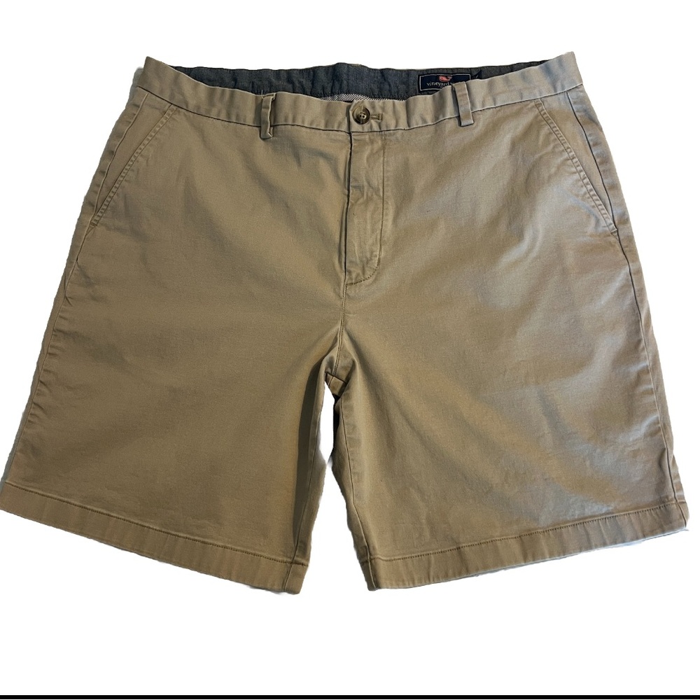 Vineyard Vines Men’s Shorts Beige Khaki 9 inch Stretch Breaker Shorts Mens 38